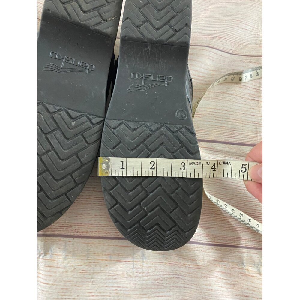 Dansko Women's Black Patent Leather Cloga - 40 (9.5-10) - Picture 9 of 11